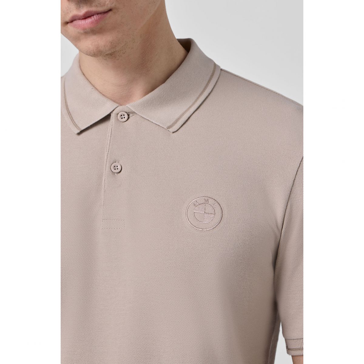 米色男Polo衫